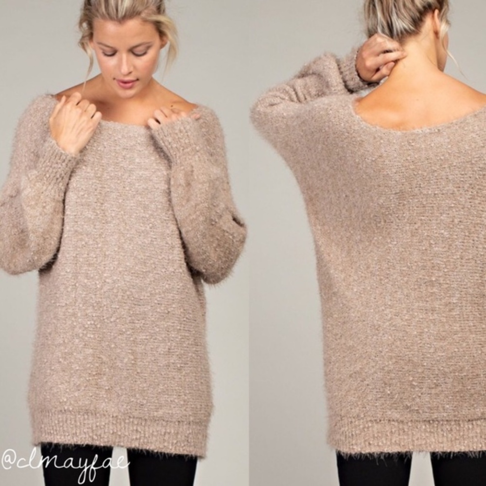 Popcorn/Fuzzy Ultra Soft Sweater